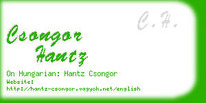 csongor hantz business card